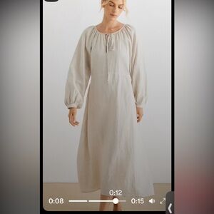 Grae cove sold out linen peasant style dress